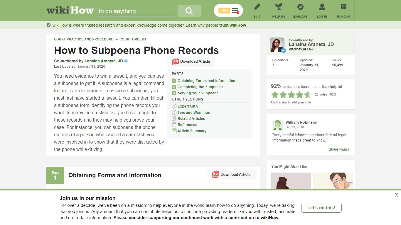 How to Subpoena Phone Records: 12 Steps (with Pictures) - wikiHow