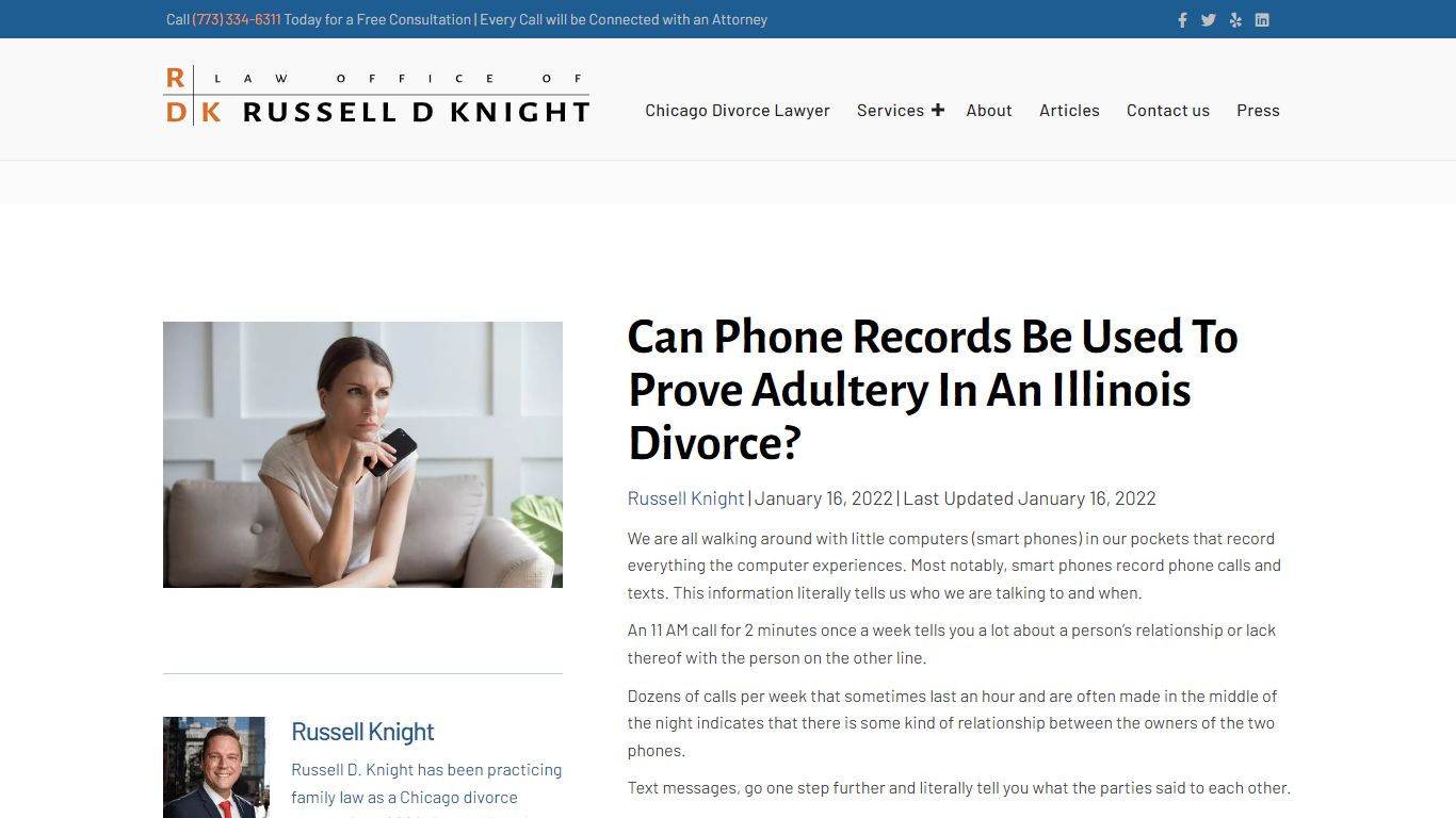 Can Phone Records Be Used To Prove Adultery In An Illinois Divorce ...